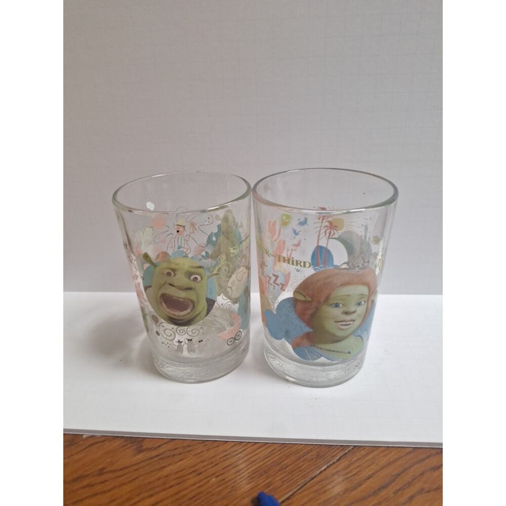 McDonald's "Shrek the Third" DreamWorks Glasses set of 2